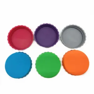witspace 6 Pack Silicone Soda Can Lids, 6 Color Without BPA Reusable Silicone Can Covers, Can Stopper or Protector for Soda, Beer, Drink, Juice, Coke, Beverage, Fits Standard Cans