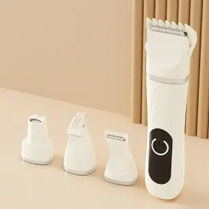 🐾 Must-Have for Pet Parents | 4-in-1 Multi-Functional Pet Clippers, Grooming Done in One!(WHITE)