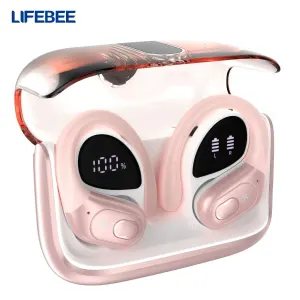 Sports Wireless Earbuds Running Ear-Hooks Pure Bass Earphones Dual LED Display