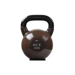 24kg Vinyl Coated Kettlebell – Solid Cast Iron with Rubber Base
