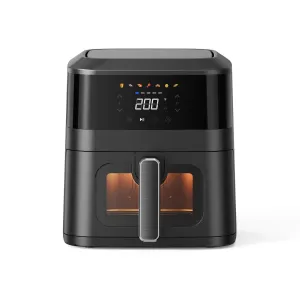 1400W 5L Non-Stick Digital Air Fryer with Clear Viewing Window