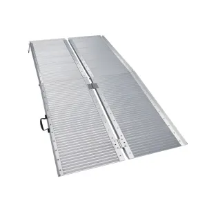 Kartrite 5ft Portable Aluminium Wheelchair Ramp 275kg Heavy Duty Non-Slip Foldable Suitcase Ramp for Mobility Scooters