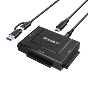 Simplecom SA492C SuperSpeed USB to 2.5", 3.5" & 5.25" SATA/IDE Adapter with Power Supply