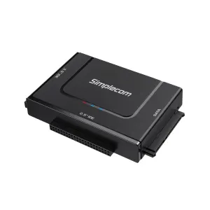 Simplecom SA492C SuperSpeed USB to 2.5″, 3.5″ & 5.25″ SATA/IDE Adapter with Power Supply
