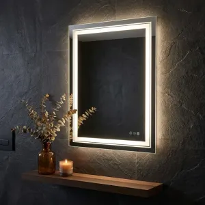 Interior Ave – 50 x 70cm Rectangle Frameless LED Bathroom Mirror