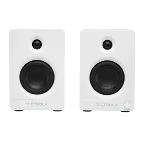 Victrola Tempo Bookshelf Speakers - White