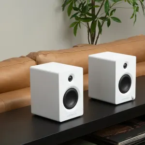 Victrola Tempo Bookshelf Speakers – White
