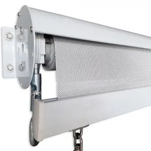 Outdoor Roller Blind Sun Screen Awning With Aluminium Hood