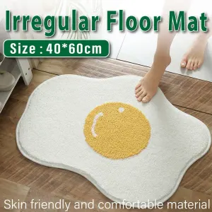 Simple Irregular Living Room Rug Bedroom Bedside Floor Mat Soft Modern Carpet