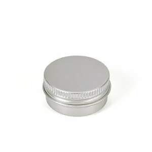 50Pcs Durable Silver Aluminum Cosmetic Pot Lip Balm Jar Containers Empty Tin – 10ML