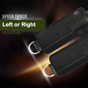Aolikes Weight Lifting Ankle D-Ring Strap Cable Kickbacks Attachment Gym Leg – Left+Right