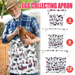 Chicken Egg Collecting Apron Farm Gathering Tool Pocket Storage Multiple Sizes AU – Medium