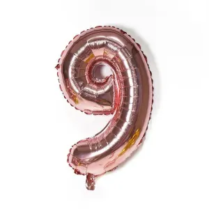 Rose Gold 32 Inch Foil Number Balloon 81cm Birthday Party Wedding Decoration - Rose Gold