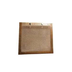 24x14CM BBQ Grilling Mesh Reusable Bag Outdoor Camping Barbecue Grill Mats Cooking Pads