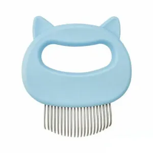Pet Grooming Massage Comb Cat Dog Hair Removal Brush Detangler Massager Tool – Blue