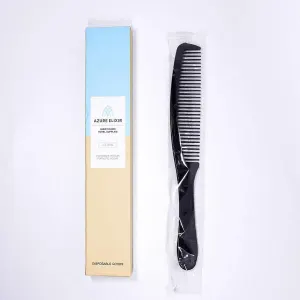 50PCS Individually Wrapped Combs for Hotel Guesthouse and Restaurant Bathroom – Black