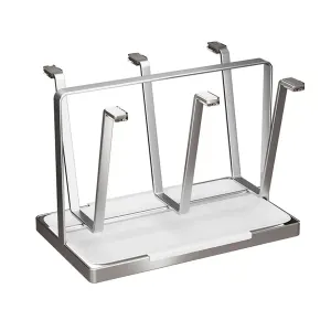 Drying Stainless Steel Cup Holder 6 Hook for Coffee Mug Glass Bottle Cup Durable