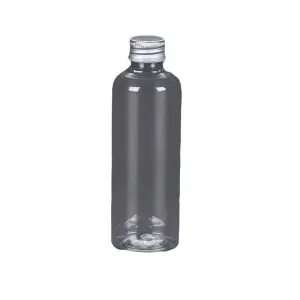 50/100pcs Clear Plastic Bottles with Aluminum Caps Liquid Dispenser Containers