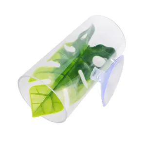 Acrylic Betta Fish Nest Leaf Shrimp Hide Pipe Aquarium Rest Breeding Tank Decor