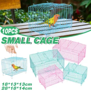 Small Bird Transport Collapsible Cage Travel Pet Carrier Portable Folding Cage – L