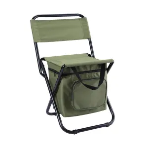 Folding Camping Chair with Storage Bag Lightweight Portable Outdoor Fishing Stool