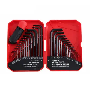 35Pcs L-Shaped Hex Key Wrench Set Allen Key Tool Kit For Home Car Repair Use
