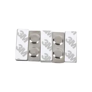 10x Magnetic Name Badge Tag Fastener Attachment Self Adhesive Strong Magnet NEW