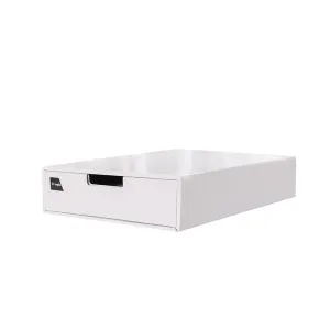 3PCS Kraft Paper Storage Box Office Desk Organizer File Document Storage Use - White