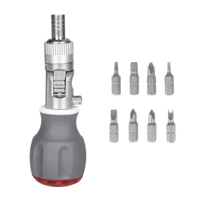 8 in 1 Multi Function Ratchet Screwdriver Durable Chrome Vanadium Steel Repair