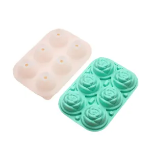 Large Ice Cube Tray Rose Maker Silicone Mold Whiskey Chocolate Jelly Mould DIY