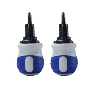 2PCS Turnip Head Cross Phillips Screwdriver Groove Repair Tool Durable Hand Tool