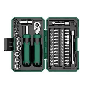 Portable Ratchet Screwdriver Tool Kit 40PCS Durable for Home Cycle Repair Use