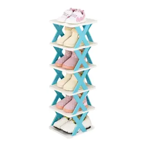 6/7 Tier Shoe Rack Space Saving Small Shoe Cabinet Storage Shelf Organizer