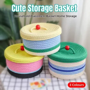 Storage Basket Desktop Organizer for Cosmetics Toys Office Desk Storage Box – Green
