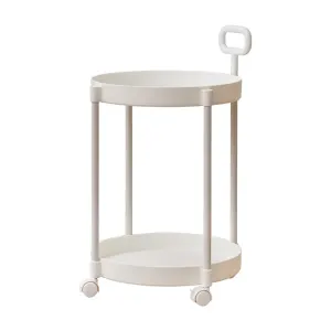 Cream Style Home Coffee Table Movable Creative Sofa Side Table Bedside Table