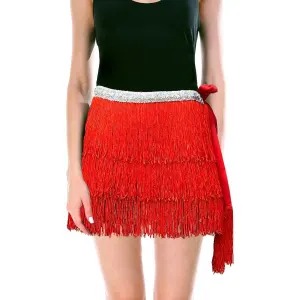 Adult Fringe Skirt Tassel Womens Dance Costume Party