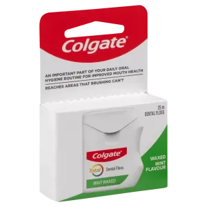 Colgate Total Dental Floss Mint Waxed Plaque Removal Gum Care – 25m