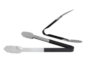 2pc Cuisena 24/30cm Stainless Steel Utility Tongs Set BBQ Cooking Utensil – Black