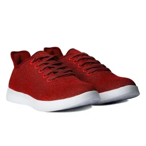 Axign River Lightweight Casual Orthotic Shoes Sneakers Runners – Red/Berry – EU 37
