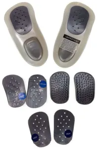 WALKFIT ORTHOTICS 3/4  Insoles Walk Fit Foot Feet Support PLATINUM SILVER – F (Womens 10-10.5, Mens 9-9.5)
