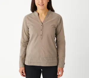 ExOfficio Dryflylite Top T Shirt Long Sleeve Womens T Shirt UV Protection in Acorn