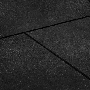 CORTEX 15mm Commercial Bevelled Edge Rubber Gym Tile Mat (1m x 1m) – Set of 9 – Set of 64