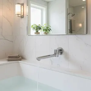 240mm Brass Bath Safety Spout Swivel