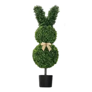 Set 2 Artificial Bunny Shaped Topiary Tree 80cm