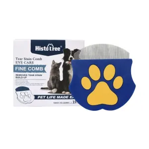 2 Pcs Gentle Pet Face & Flea Comb – Mini Grooming Tool for Cats & Dogs with Rounded Teeth