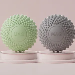 2-Pack Spiky Fascia Massage Balls - Portable TPE Foot Arch Muscle Relaxer for Yoga Recovery Trigger Point Therapy