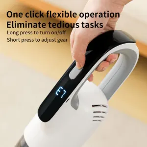 White Wireless Stick Vacuum and Stereoscopic Mop with 2 Filters, Swivel Brush Head and 106cm Handled Pole – One Click Operation, 19KPA Super Suction, 300ML Detachable Water Tank, 600ML Dust Cup for Floor Blind Spot and Wet Dry Dual Use