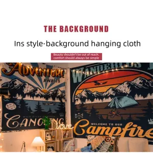 130*150cm Vintage American  Wall Tapestry Printed with ARIZONA–Trendy wall tapestry for bedroom makeovers and outdoor photoshoots—sophisticated wall decor