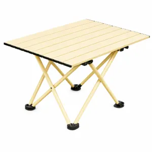Portable Folding Table - 57*41cm Carbon Steel Compact Carry Design, Quick Setup and Space Saving Storage for Market Stalls, Camping and Outdoor Use