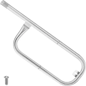 17 Inch Grill Burner Tube for Weber Q1200 Q1000 Q100 Q120 Series - 304 Stainless Steel Replacement Burner for Weber Baby Q Series Gas Grills 386001 386002 516002 516001 50060001 51060001